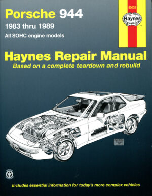 Haynes Porsche reparasjonshåndbok for Porsche 944 ‘83 - ‘89