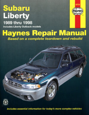 Haynes Subaru reparasjonshåndbok for Subaru Liberty (89 - 98)