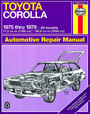 Haynes Toyota reparasjonshåndbok for Toyota Corolla ‘75 - ‘79