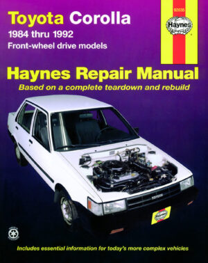 Haynes Toyota reparasjonshåndbok for Toyota Corolla (FWD) ‘84 - ‘92