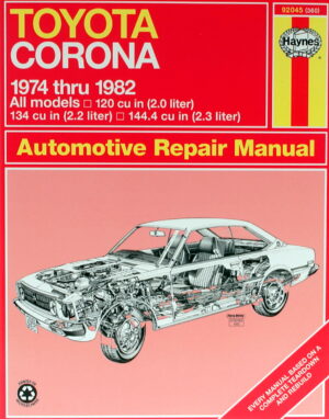 Haynes Toyota reparasjonshåndbok for Toyota Corona ‘74 - ‘82