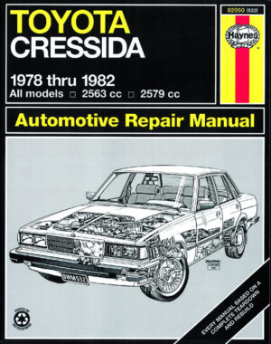 Haynes Toyota reparasjonshåndbok for Toyota Cressida ‘78 - ‘82