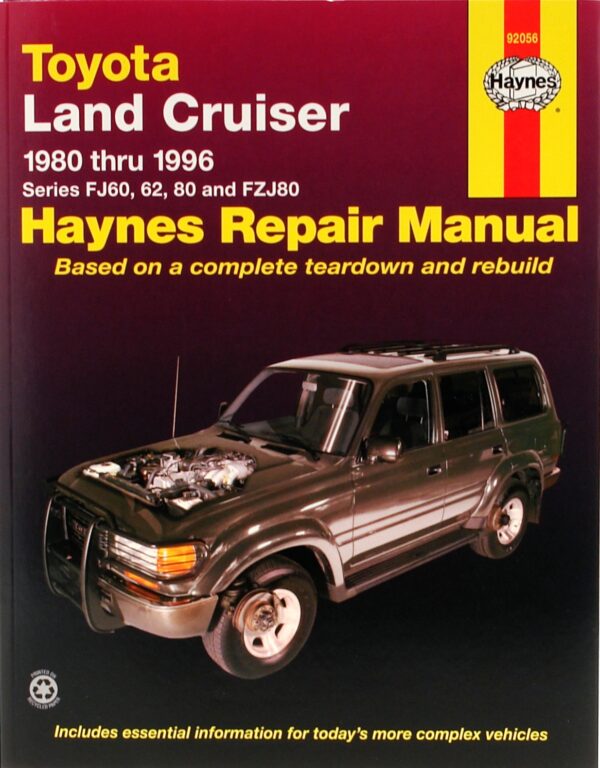 Haynes Toyota reparasjonshåndbok for Toyota Land Cruiser FJ60