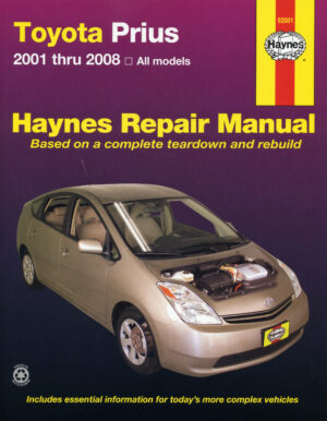 Haynes Toyota reparasjonshåndbok for Toyota Prius ‘01 - ‘12