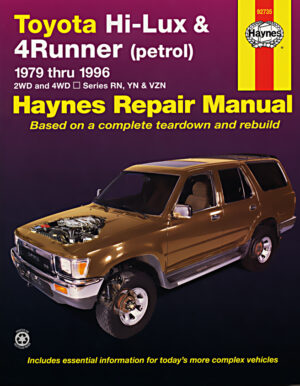 Haynes Toyota reparasjonshåndbok for Toyota Hi-Lux & 4Runner Petrol (79 - 97)