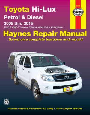 Haynes Toyota reparasjonshåndbok for Toyota Hi-Lux Petrol & Diesel (05 – 10)