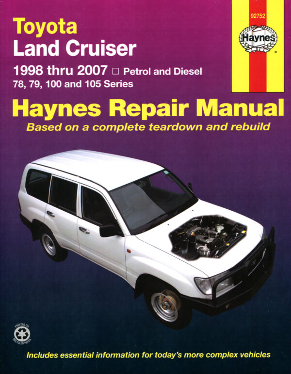 Haynes Toyota reparasjonshåndbok for Toyota Land Cruiser (98 - 07)