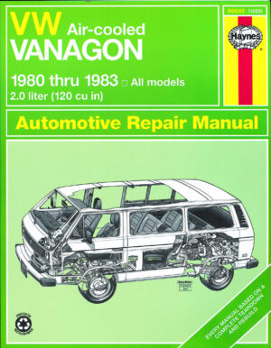 Haynes Volkswagen reparasjonshåndbok for VW Vanagon Air - Cooled ‘80 - ‘83