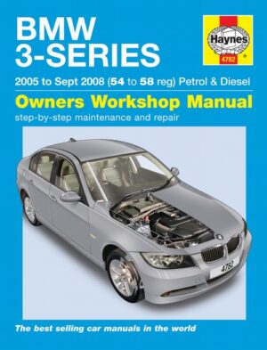 Haynes BMW reparasjonshåndbok for BMW 3-Series Petrol & Diesel (05 - Sept 08) 54 to 58