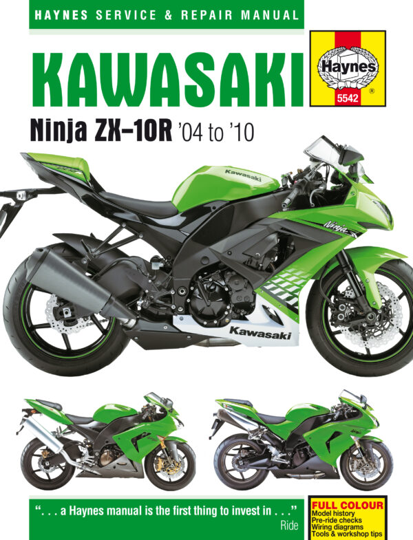 Haynes Kawasaki reparasjonshåndbok for Kawasaki ZX-10R (04 - 10)