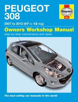 Haynes Peugeot reparasjonshåndbok for Peugeot 308 Petrol & Diesel (07 - 12) 07 to 12