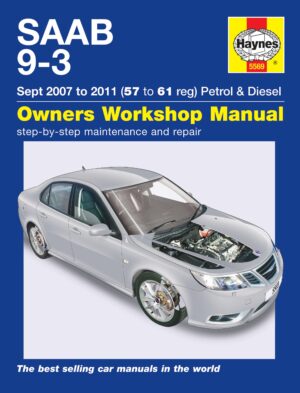 Haynes SAAB reparasjonshåndbok for SAAB 9-3 Petrol & Diesel (07 - 11) 57 to 61