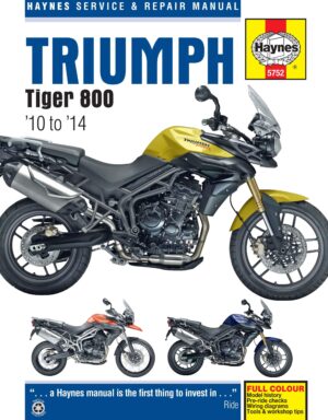 Haynes Triumph reparasjonshåndbok for Triumph Tiger 800 (2010 - 2014)