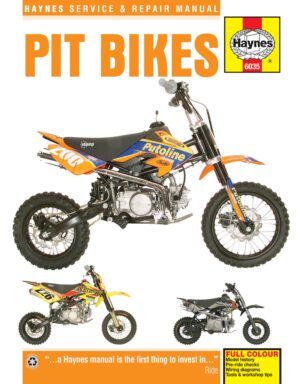 Haynes Pit Bikes reparasjonshåndbok for Pit Bikes Manual