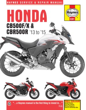 Haynes Honda reparasjonshåndbok for Honda CB500F/X and CBR500R (13-15) Haynes Repair Manual