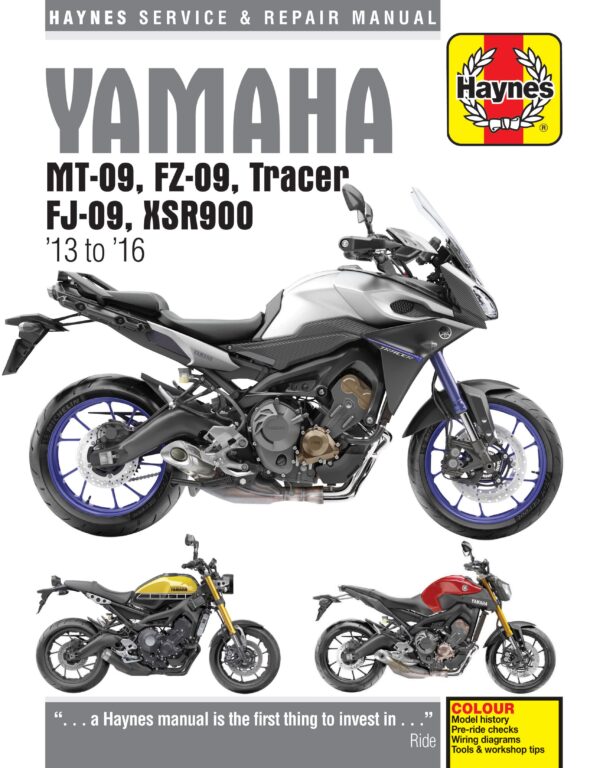 Haynes Yamaha reparasjonshåndbok for Yamaha MT-09