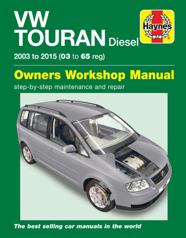 Haynes Volkswagen reparasjonshåndbok for Volkswagen Touran Diesel (03 - 15)