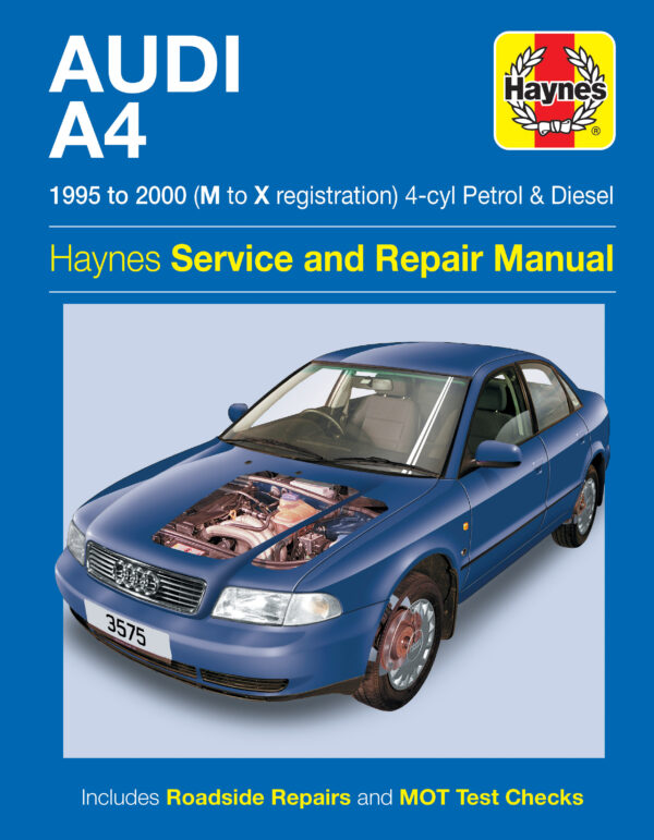 Haynes Audi reparasjonshåndbok for Audi A4 Petrol & Diesel (95 - 00)