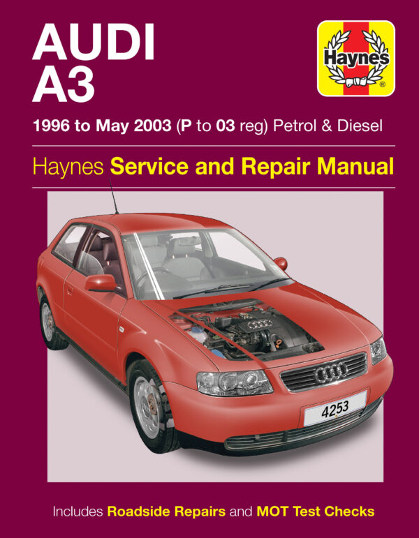 Haynes Audi reparasjonshåndbok for Audi A3 Petrol & Diesel (96 - May 03) P to 03