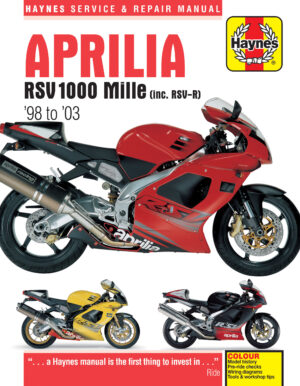 Haynes Aprilia reparasjonshåndbok for Aprilia RSV1000 Mille (98 - 03)