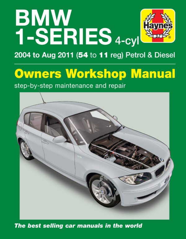 Haynes BMW reparasjonshåndbok for BMW 1-Series