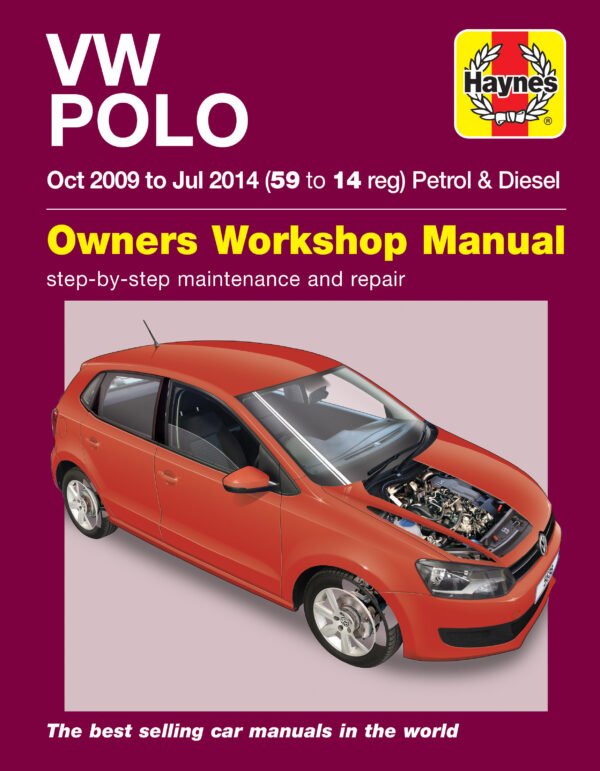 Haynes Volkswagen reparasjonshåndbok for VW Polo 2009 - 2014