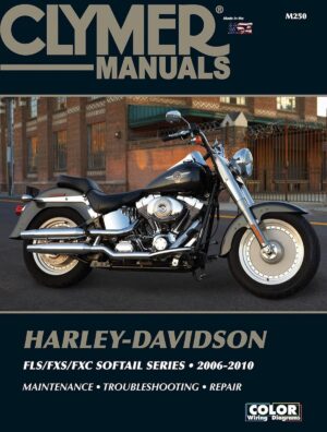 Clymer Motorsykler verkstedhåndbok for Harley-Davidson FLS FXS FXC Softail Forside