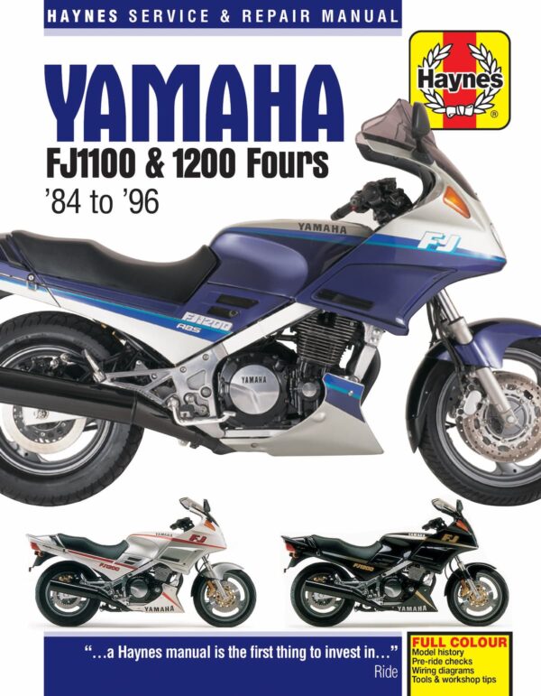 Haynes 2057 Yamaha reparasjonshåndbok- FJ1100 & 1200 Fours (84 - 96) handbok forside