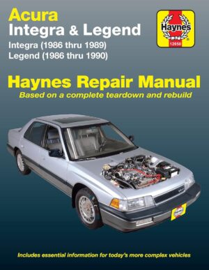 Haynes Acura reparasjonshåndbok for Acura Integra & Legend ‘86 - ‘90