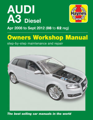 Haynes Audi reparasjonshåndbok for Audi A3 (Apr 08 - Sept 12) 08 to 62