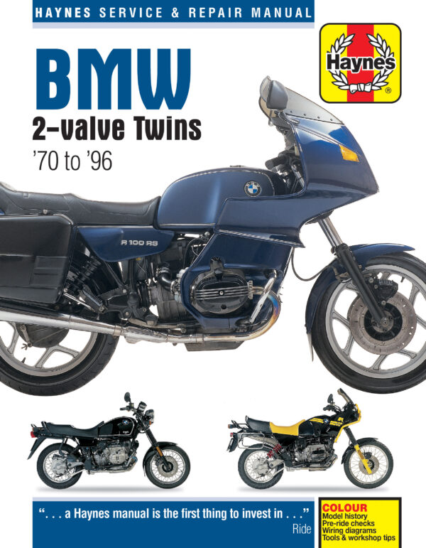 Haynes BMW reparasjonshåndbok forside BMW 2-valve Twins 70-96