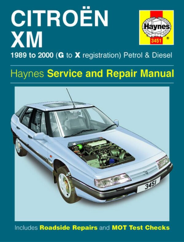 Haynes Citroën XM Reparasjonshåndbok Forside