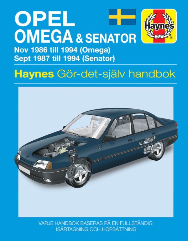 Haynes Opel reparasjonshåndbok for Opel Omega & Senator Forside