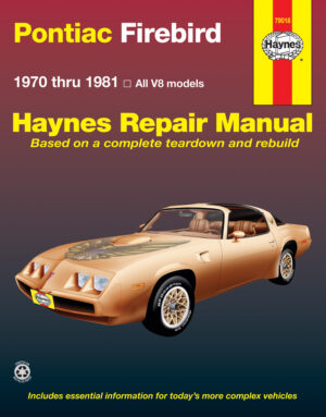 Haynes Pontiac reparasjonshåndbok for Pontiac Firebird V8 1970-1981