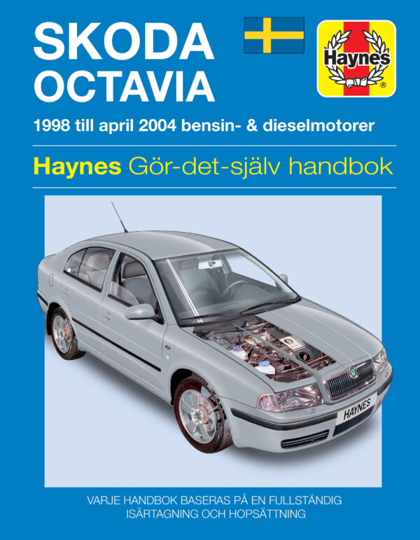 Haynes Skoda reparasjonshåndbok forside foor Skoda Octavia (98 - 04)