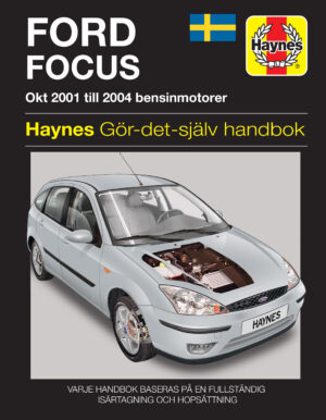 Haynes Ford reparasjonshåndbok forside for Ford Focus (01 - 04)