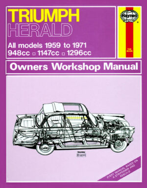 Haynes TRIUMPH reparasjonshåndbok for Triumph Herald (59 - 71) up to K classic reprint