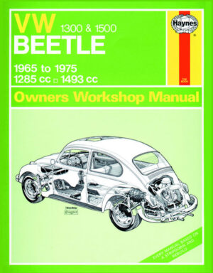 Haynes Volkswagen reparasjonshåndbok for VW Beetle 1300 & 1500 (65 - 75) up to P