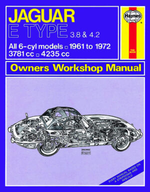 Haynes Jaguar reparasjonshåndbok for Jaguar E Type (61 - 72) up to L classic reprint