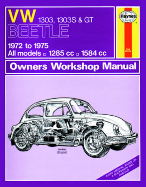 Haynes Volkswagen reparasjonshåndbok for VW Beetle 1303