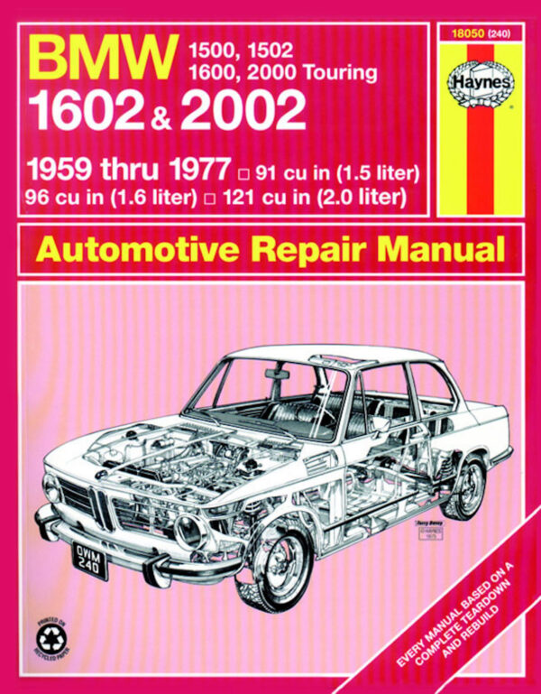 Haynes BMW reparasjonshåndbok for BMW 1500