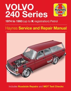 Haynes Volvo reparasjonshåndbok for Volvo 240 Series Petrol (74 - 93) up to K