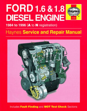 Haynes Ford reparasjonshåndbok for Ford 1.6 & 1.8 litre Diesel Engine (84 - 96) A to N