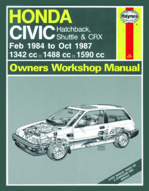 Haynes Honda reparasjonshåndbok for Honda Civic (Feb 84 - Oct 87) A to E