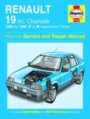 Haynes Renault reparasjonshåndbok for Renault 19 Petrol (89 - 96) F to N