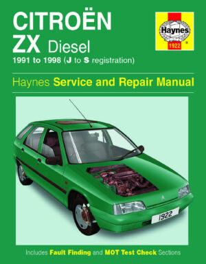 Haynes Citroen reparasjonshåndbok for Citroën ZX Diesel (91 - 98) J to S