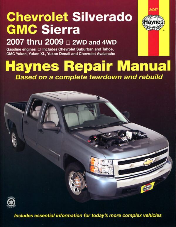 Haynes Chevrolet reparasjonshåndbok for Chevrolet Silverado & GMC Sierra ‘07 - ‘13