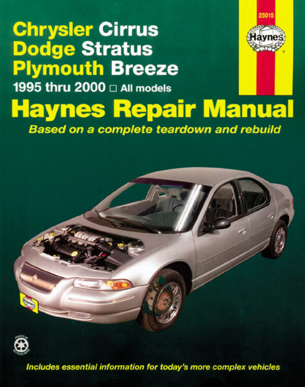 Haynes Chrysler reparasjonshåndbok for Chrysler Cirrus/Dodge Stratus/Ply. Breeze ‘95 - ‘00