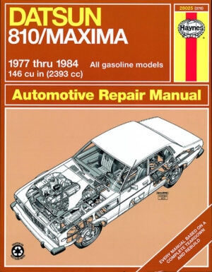 Haynes DATSUN reparasjonshåndbok for Datsun 810/Maxima ‘77 - ‘84