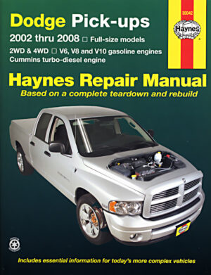 Haynes Dodge reparasjonshåndbok for Dodge Pick-ups ‘02 - ‘08